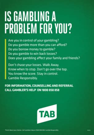 6 steps of self-exclusion from gambling tasmania|TAB Responsible Gambling .